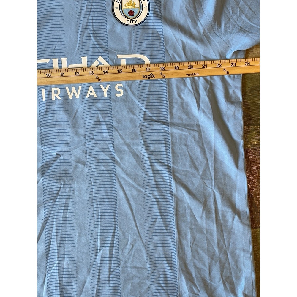 Men's 3XL NWOT Manchester City Kevin De Bruyne #17 Puma 2023/24 Home Jersey Blue - Picture 9 of 10